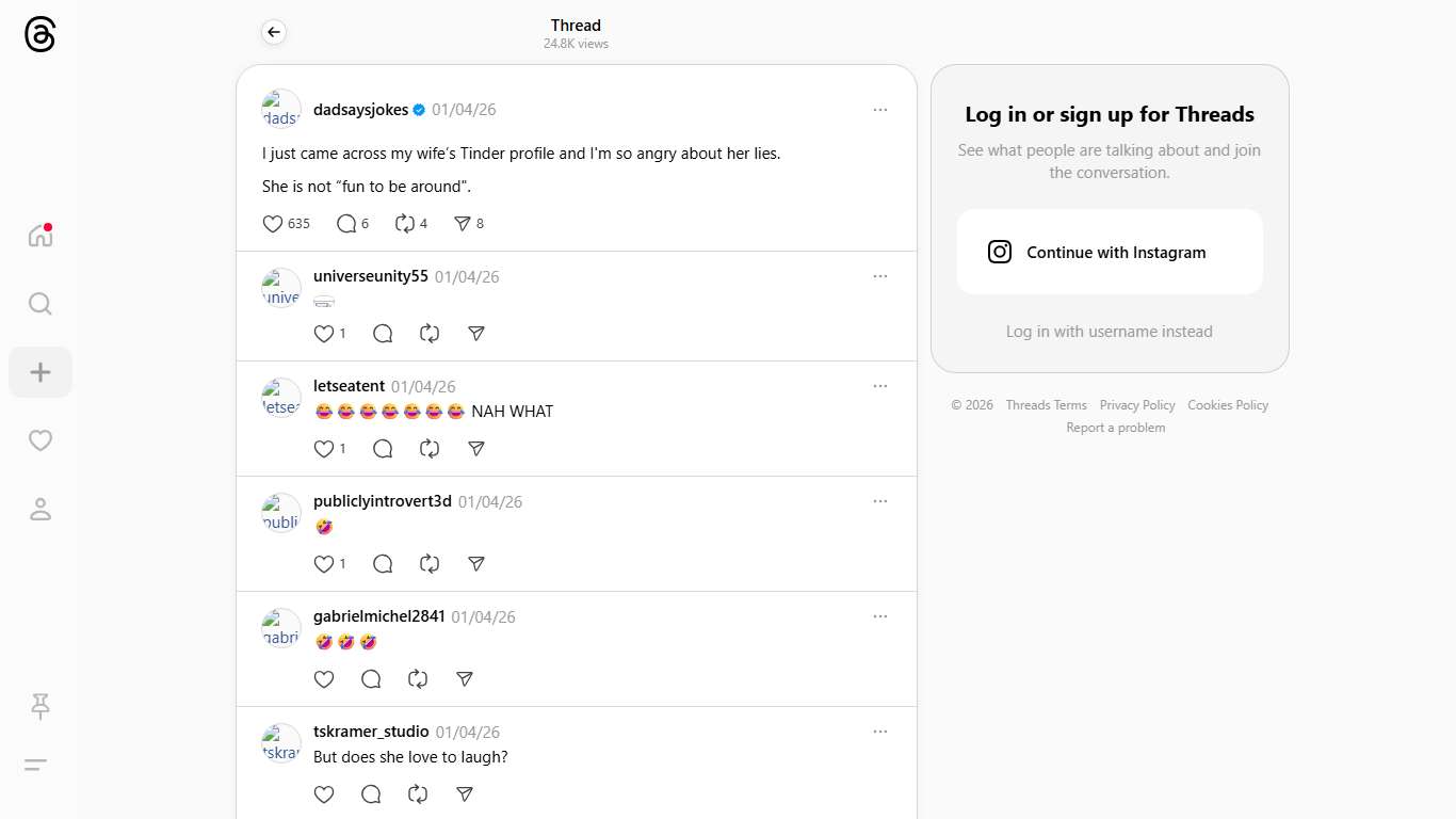 I just came across my wife’s Tinder profile and I'm so angry about her lies. She is not “fun to be around".